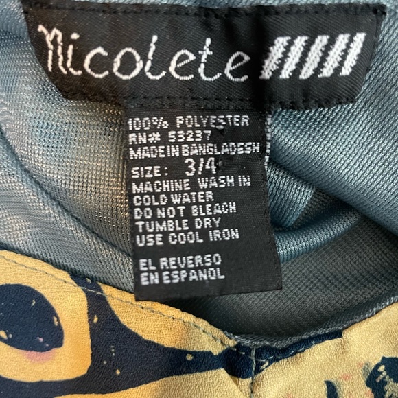 Nicolete Vintage Maxi Dress Size 3/4 - Picture 4 of 4